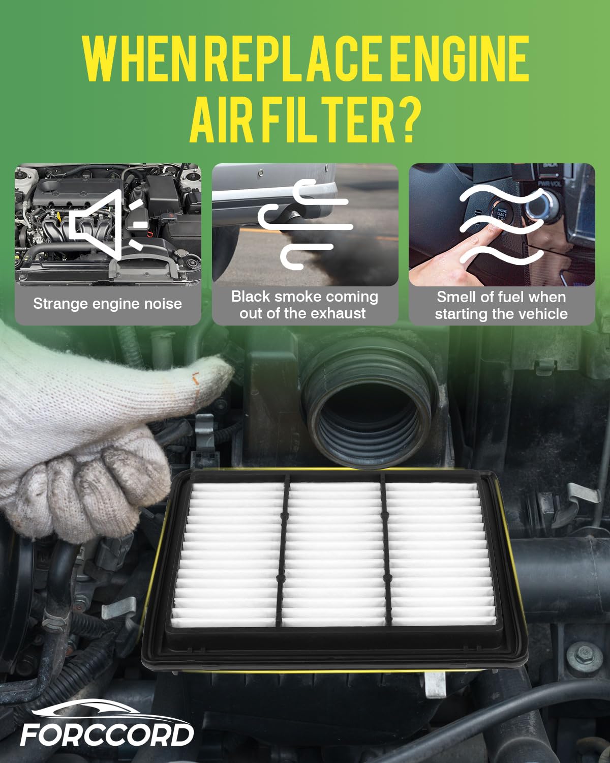2-Pack Engine Air Filters for Toyota Land Cruiser 2024 2025 2026